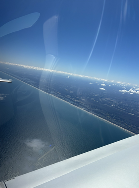 Wing view at altitude