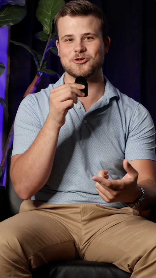 Brady Hansmann in a short-form video